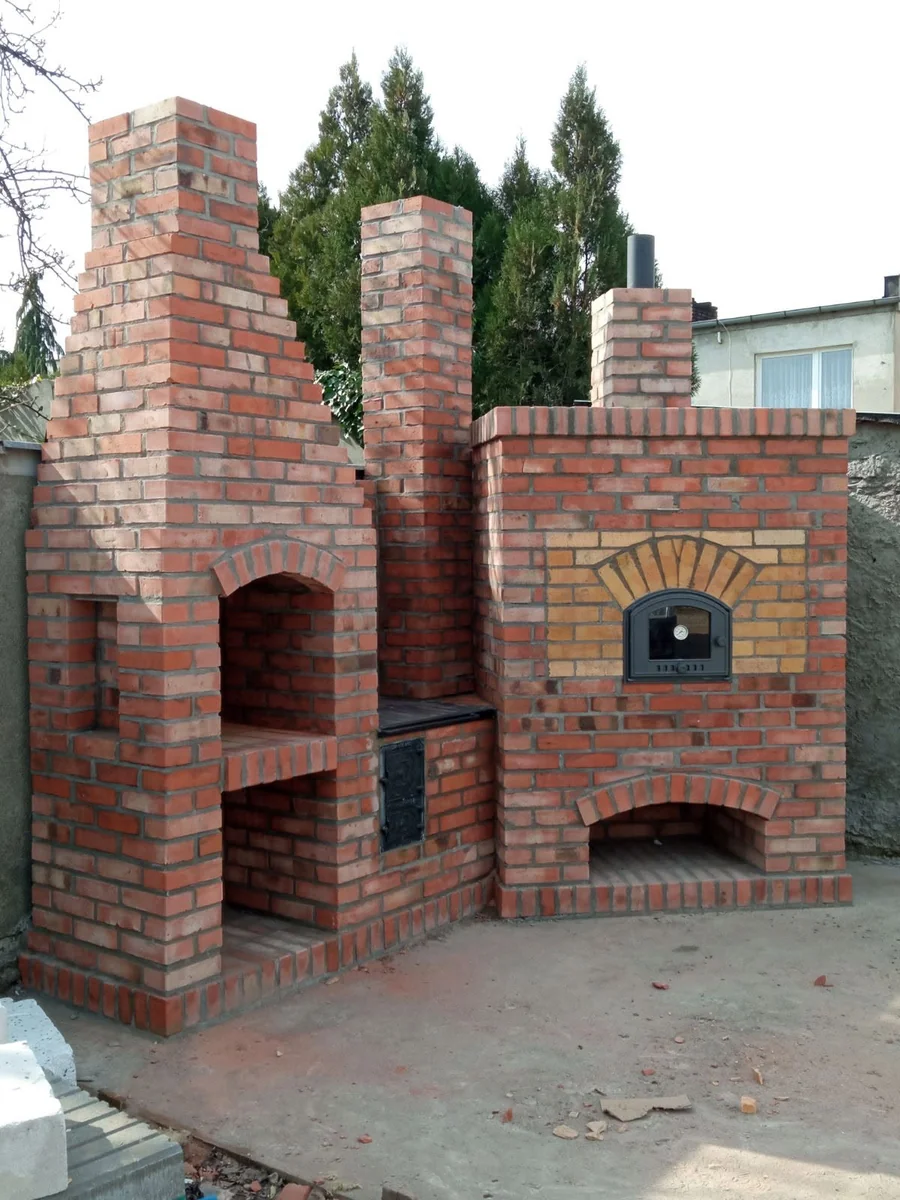 Piec chlebowy + grill + wędzarnia